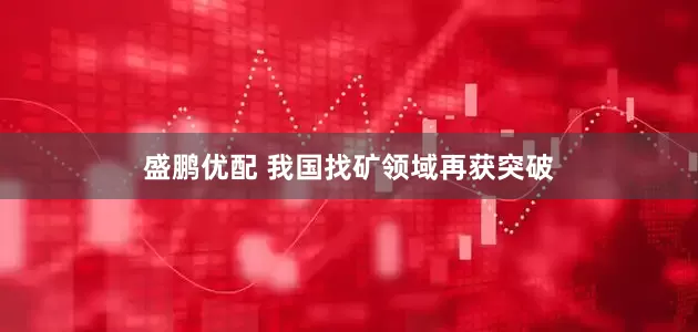 盛鹏优配 我国找矿领域再获突破