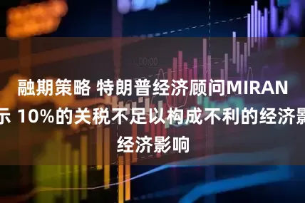 融期策略 特朗普经济顾问MIRAN表示 10%的关税不足以构成不利的经济影响